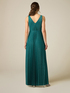 Long pleated jersey dress image number 2