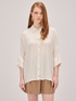 Oversized viscose satin shirt image number 0