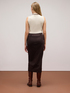 Suede effect pencil skirt image number 1