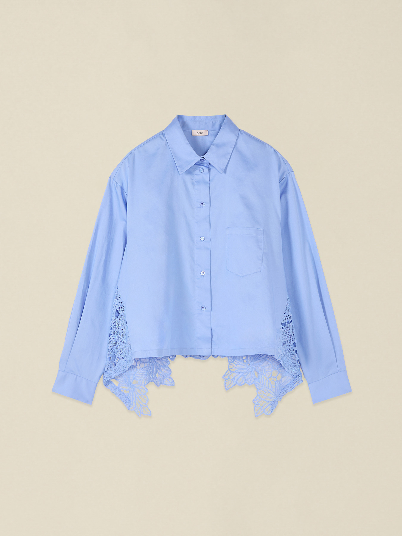 Boxy shirt with lace back image number 3