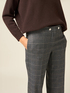 Pantalon palazzo &agrave; carreaux image number 2