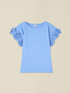 T-shirt avec applications florales en dentelle image number 3