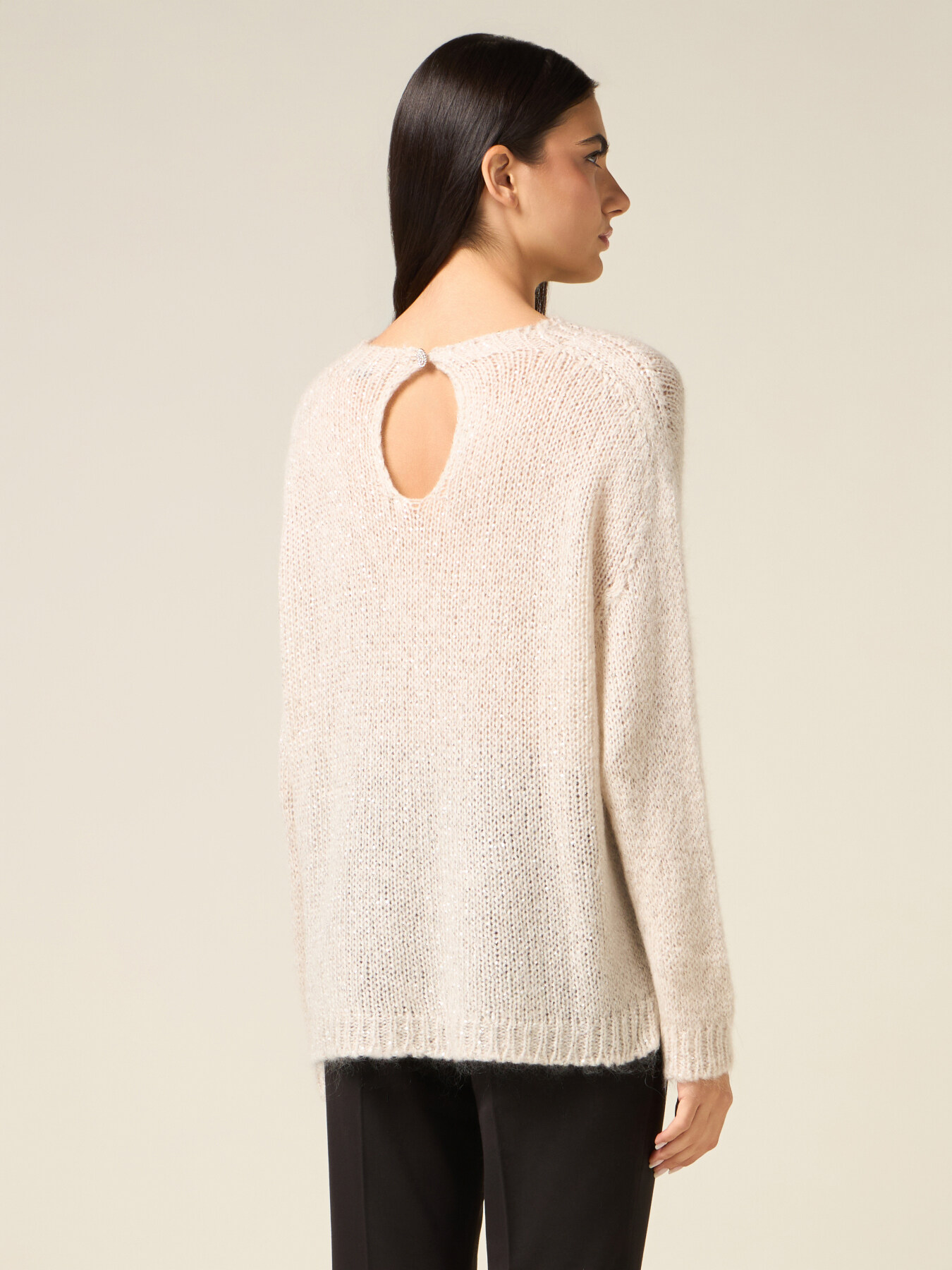 Pullover aus Mohair-Mischung mit Mikro-Pailletten image number 1