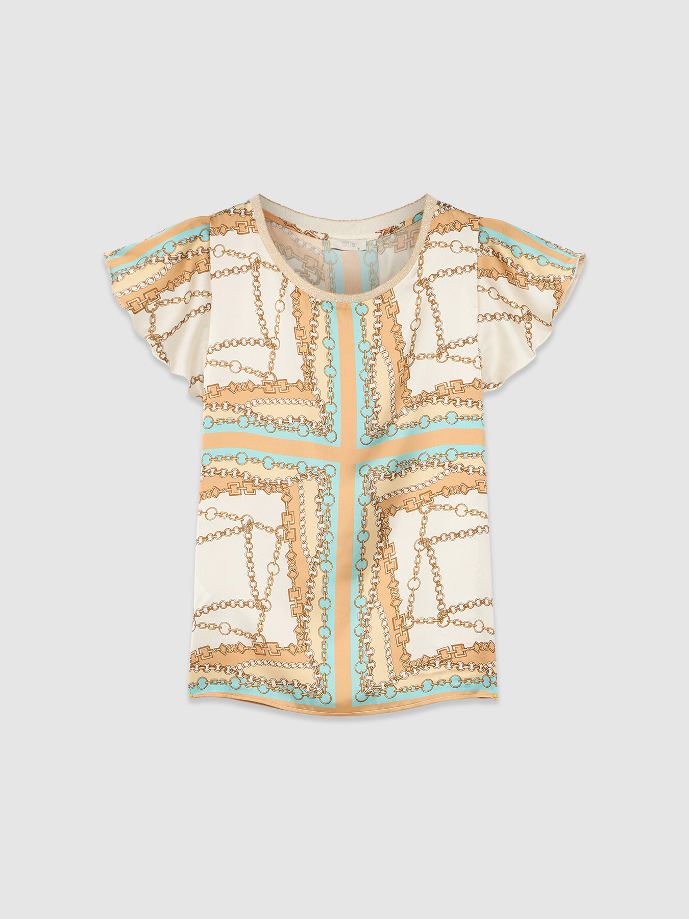 Blusa fantasia foulard image number 3
