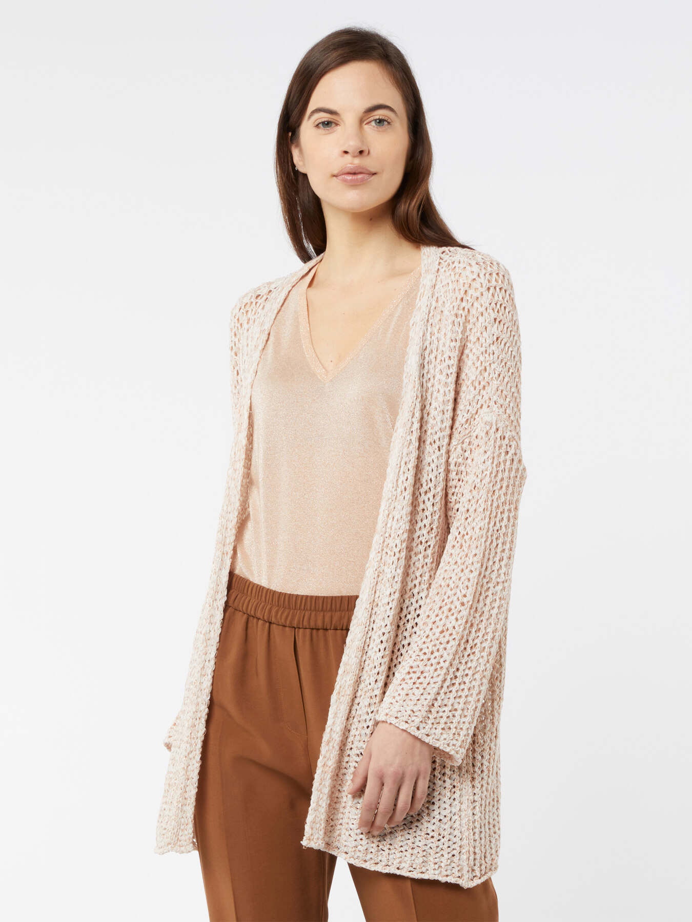 Cardigan aus Lurex-Bandgarn image number 0