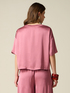 Blusa boxy en raso de viscosa image number 1
