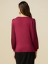 Embellished dual-fabric t-shirt image number 1