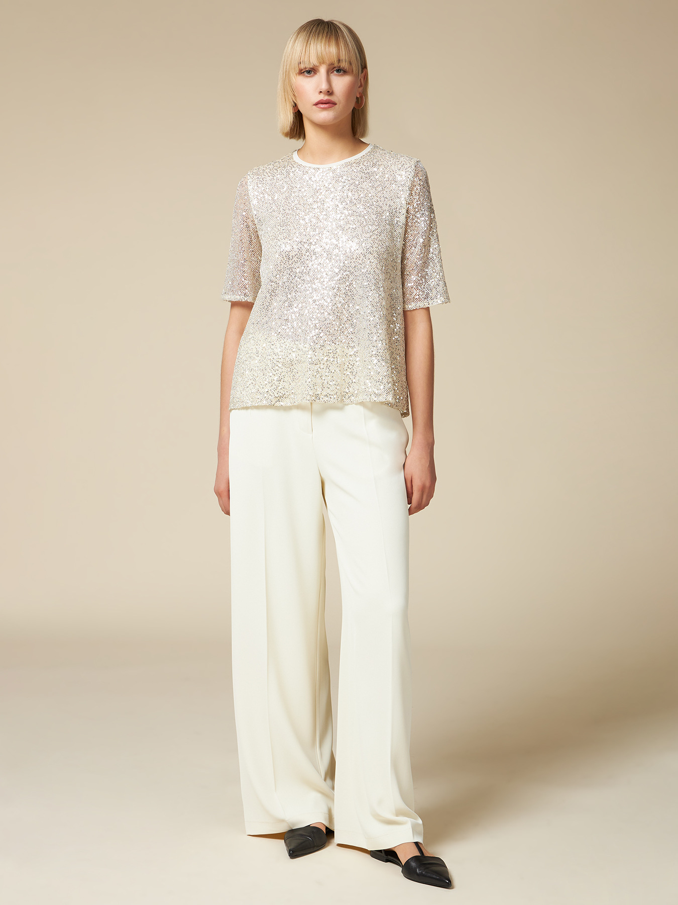 Blusa in paillettes image number 3
