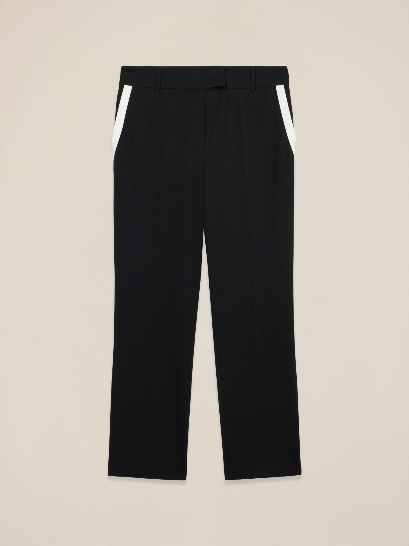 Regular trousers with contrast piping image number 4