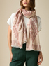 Scarf with ethnic embroidery image number 0