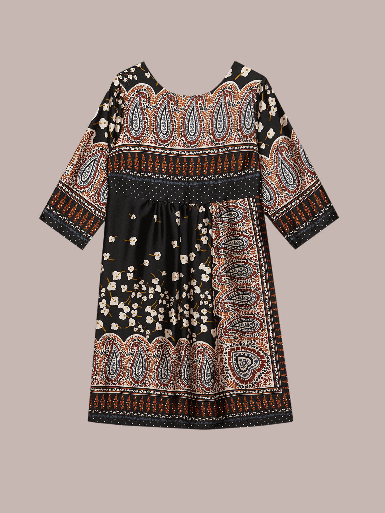 Midi-Kleid im Halstuch-Muster image number 3