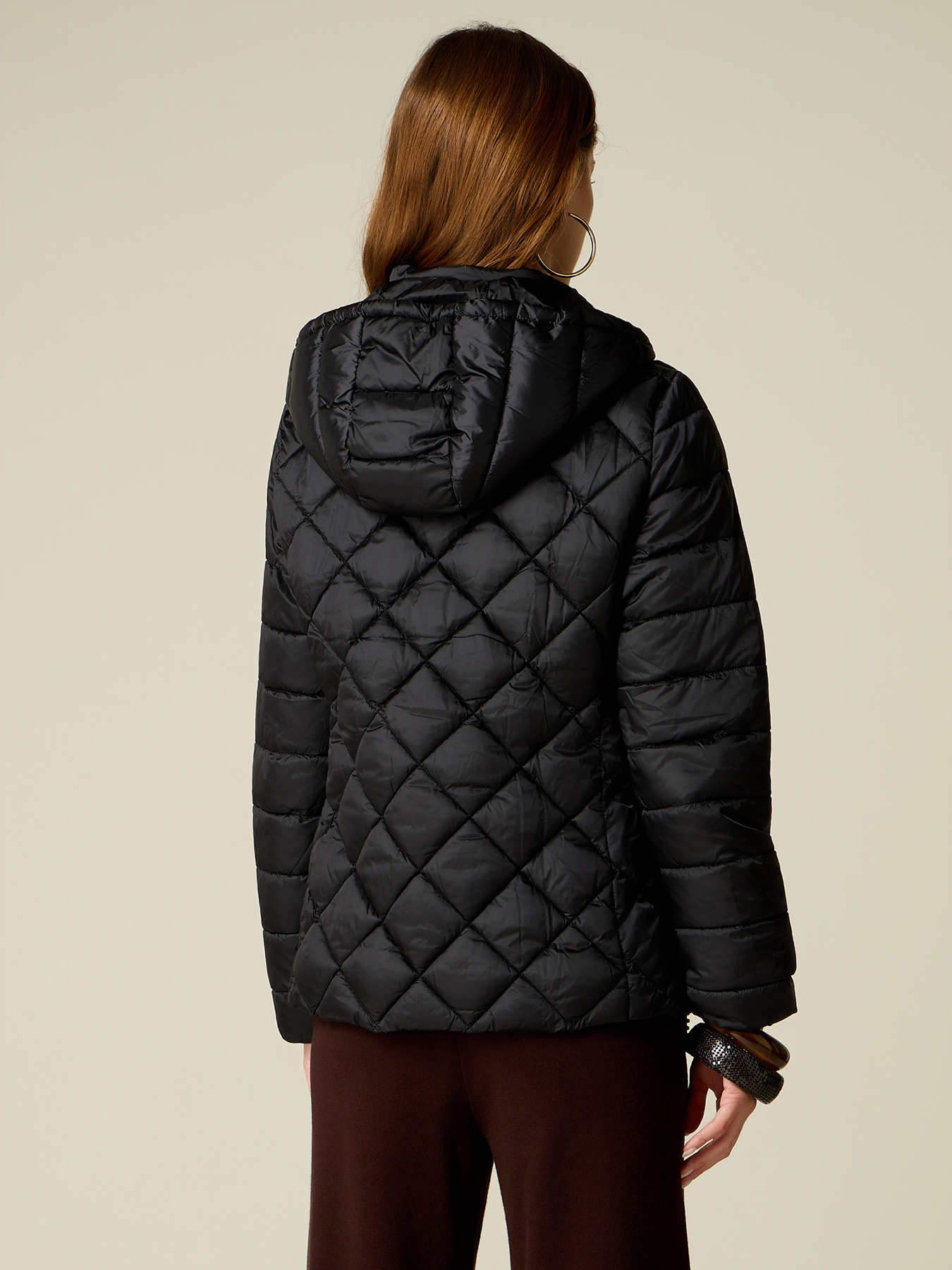 Lightweight hooded down jacket image number 1