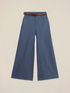 Pantalon palazzo en drill de coton image number 4