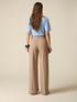 Pantalon palazzo m&eacute;lange viscose image number 1