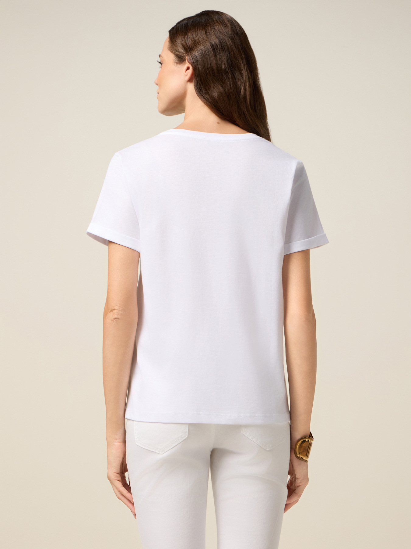 T-shirt with print and appliqu&eacute;s image number 1