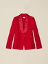Crepe fabric blazer image number 3