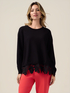 T-shirt with lace insert image number 0