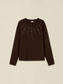 Sweatshirt with crystal settings image number 3
