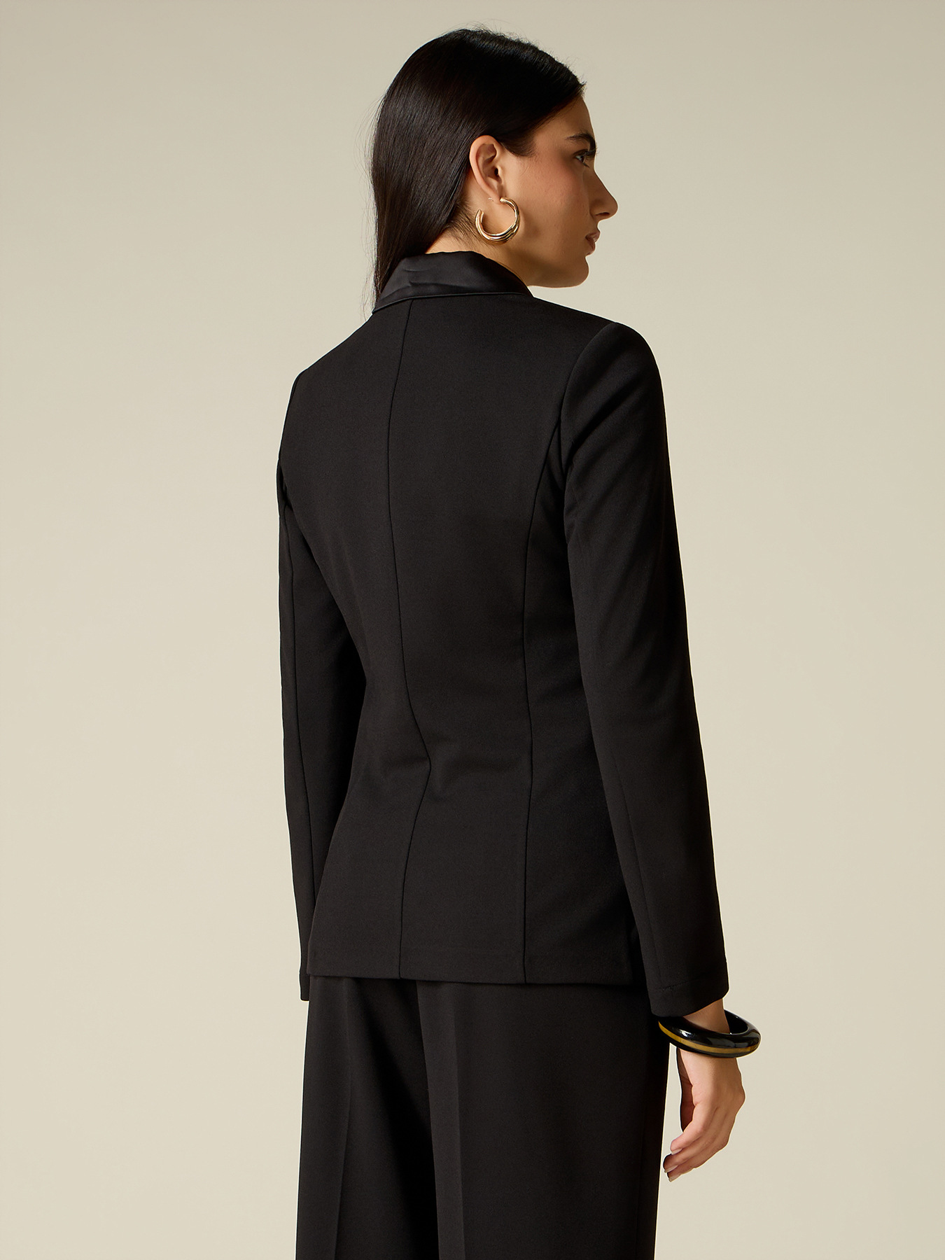 Doppelreihiger Blazer mit bezogenen Kn&ouml;pfen image number 1