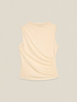 Top in jersey drappeggiato image number 4