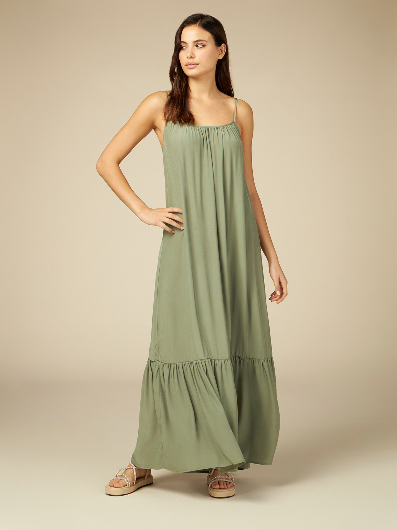 Long viscose dress image number 3