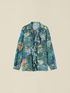 Bluse mit Fantasiemuster und Volants image number 3