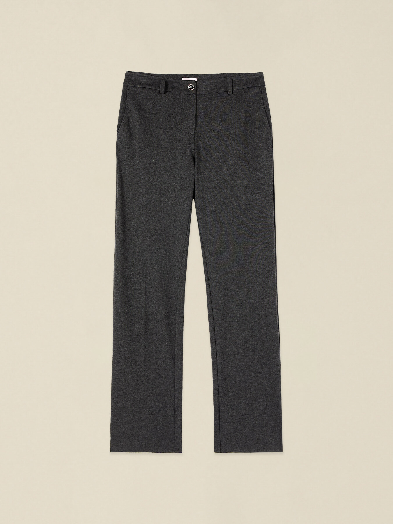 Pantaloni regular in punto milano image number 4