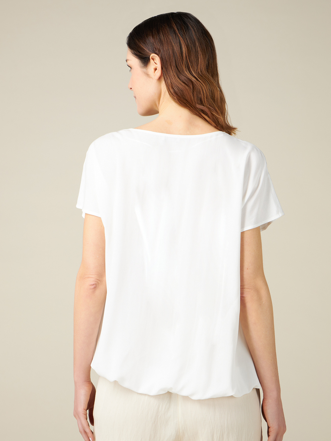 Blusa con fiocco animalier image number 1