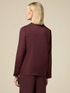 Blusa in raso con volant image number 1