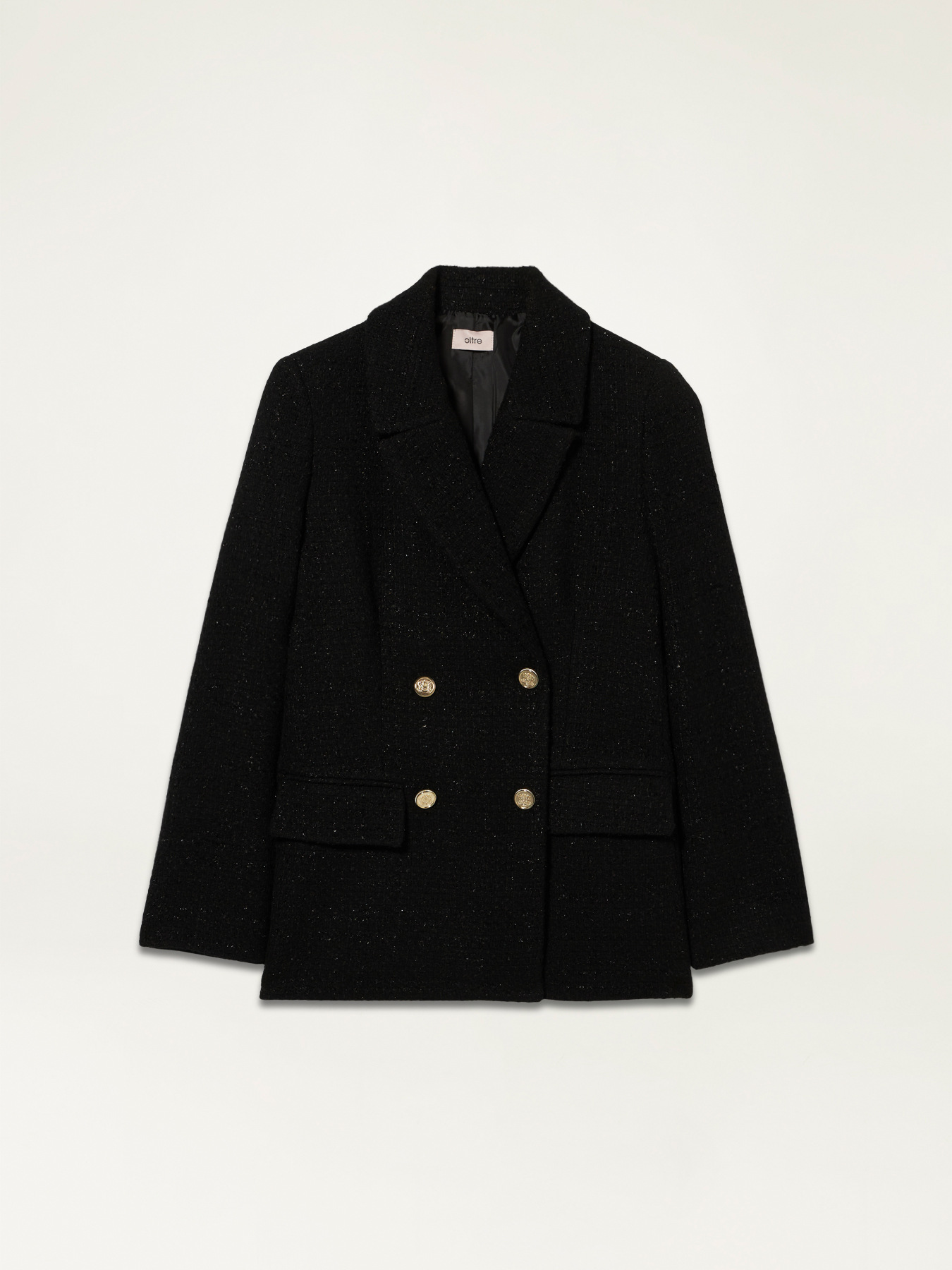 Blazer doppiopetto in tweed image number 4