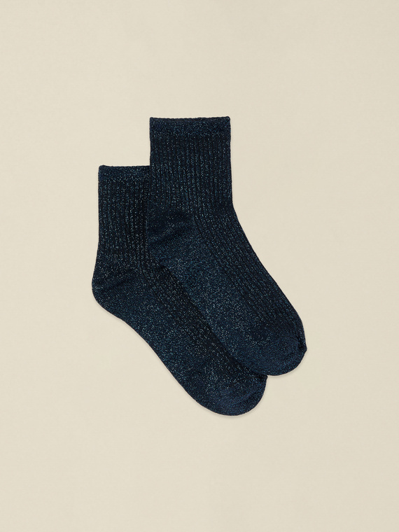 Calzini lurex a coste