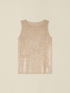 Metallic effect jersey top image number 3