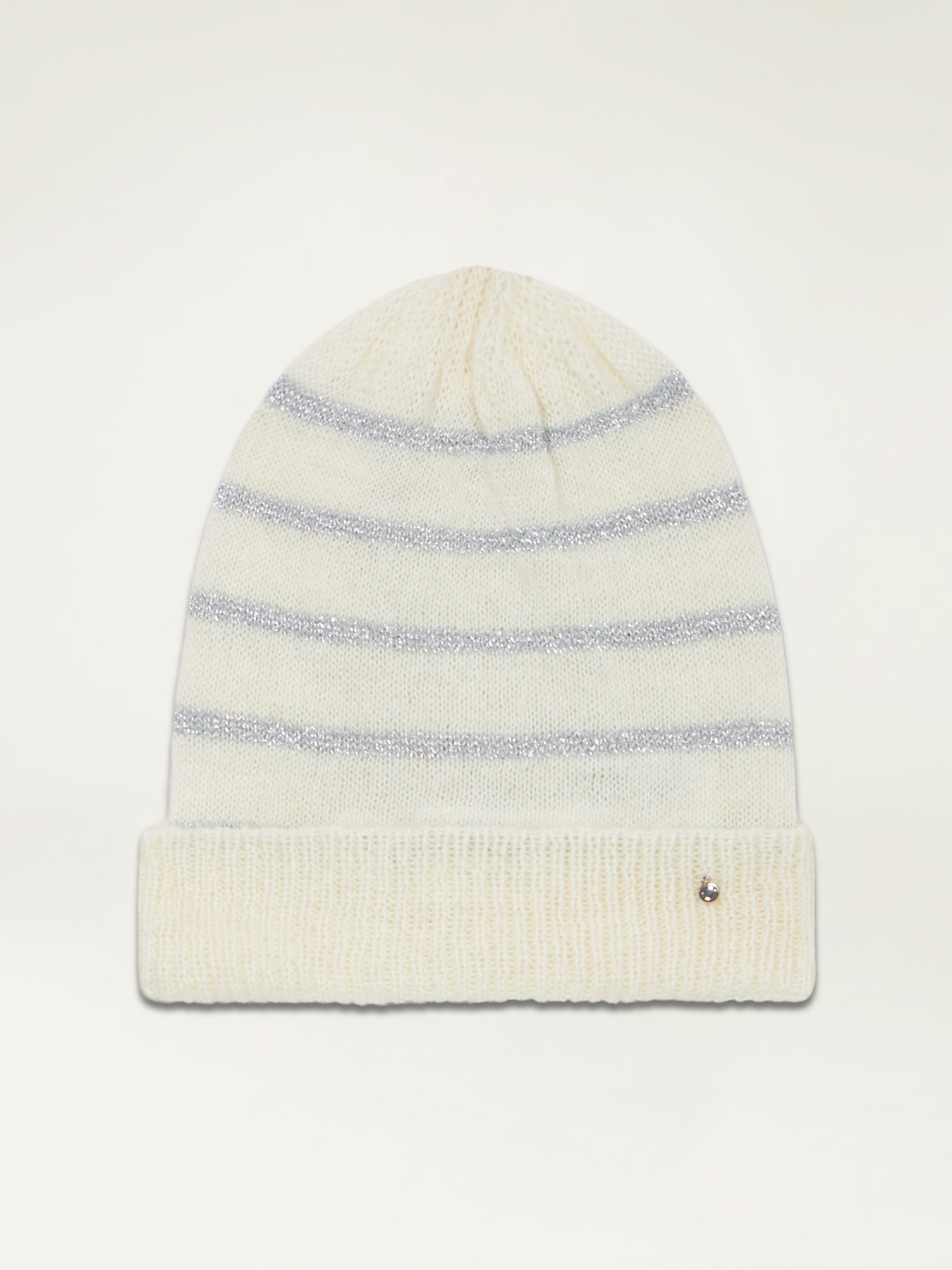Striped lurex beanie image number 1