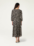 Animal print midi dress image number 1