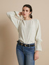 Long-sleeved polka dot blouse image number 2