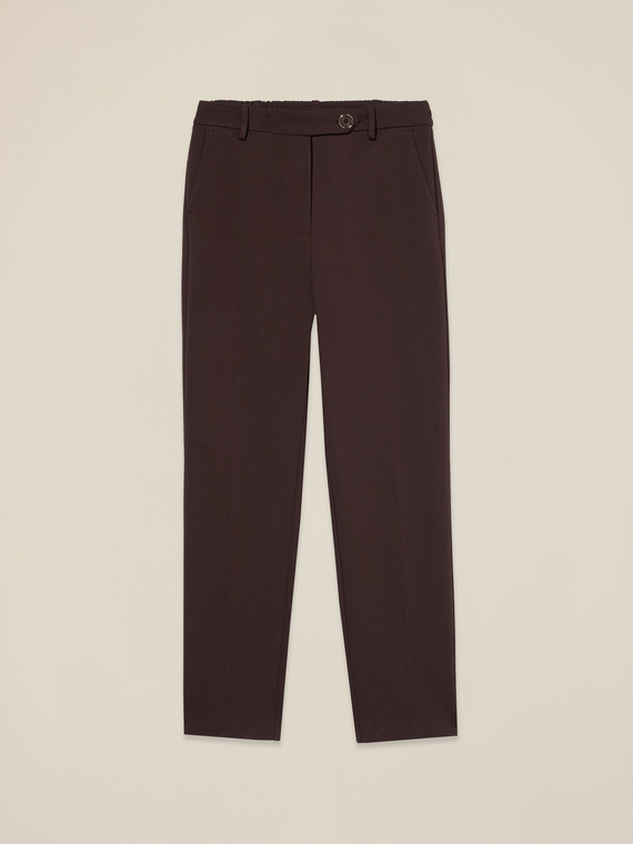 Cigarette pants in milano stitch