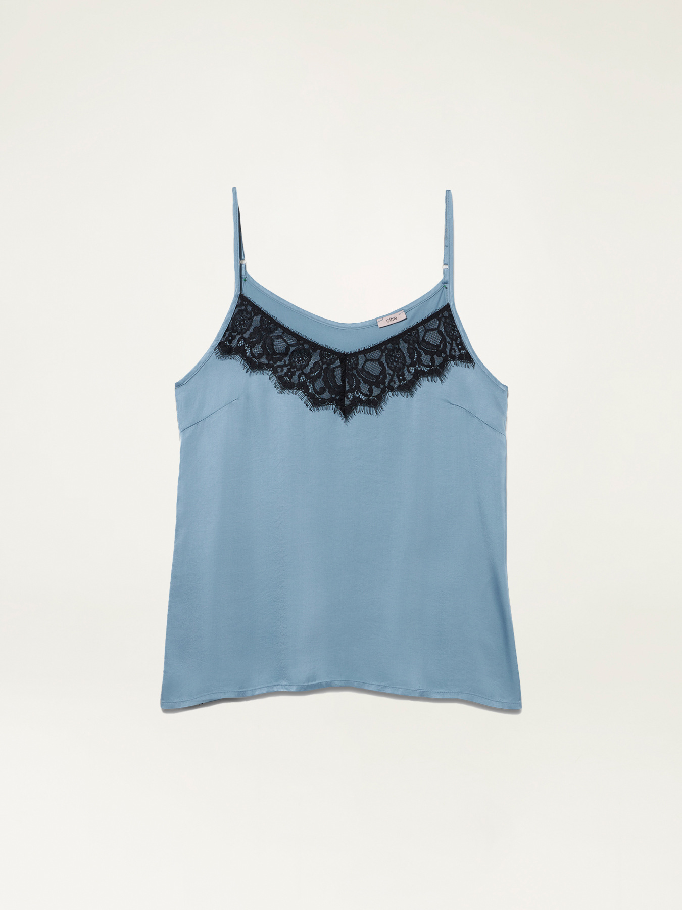 Top lingerie in raso di viscosa image number 3