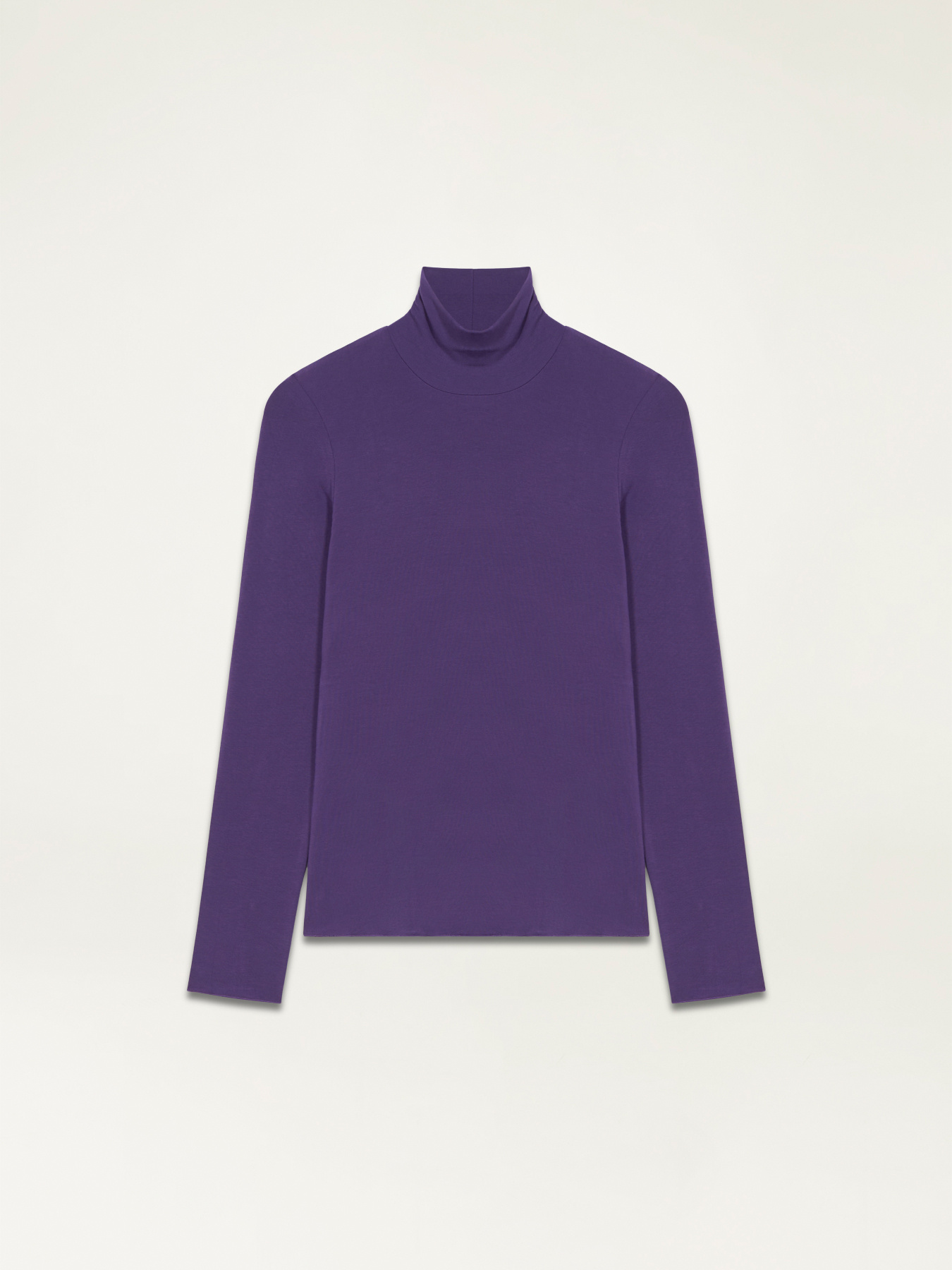 Pull &agrave; col roul&eacute; en jersey image number 3