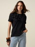 T-shirt avec applications florales image number 0