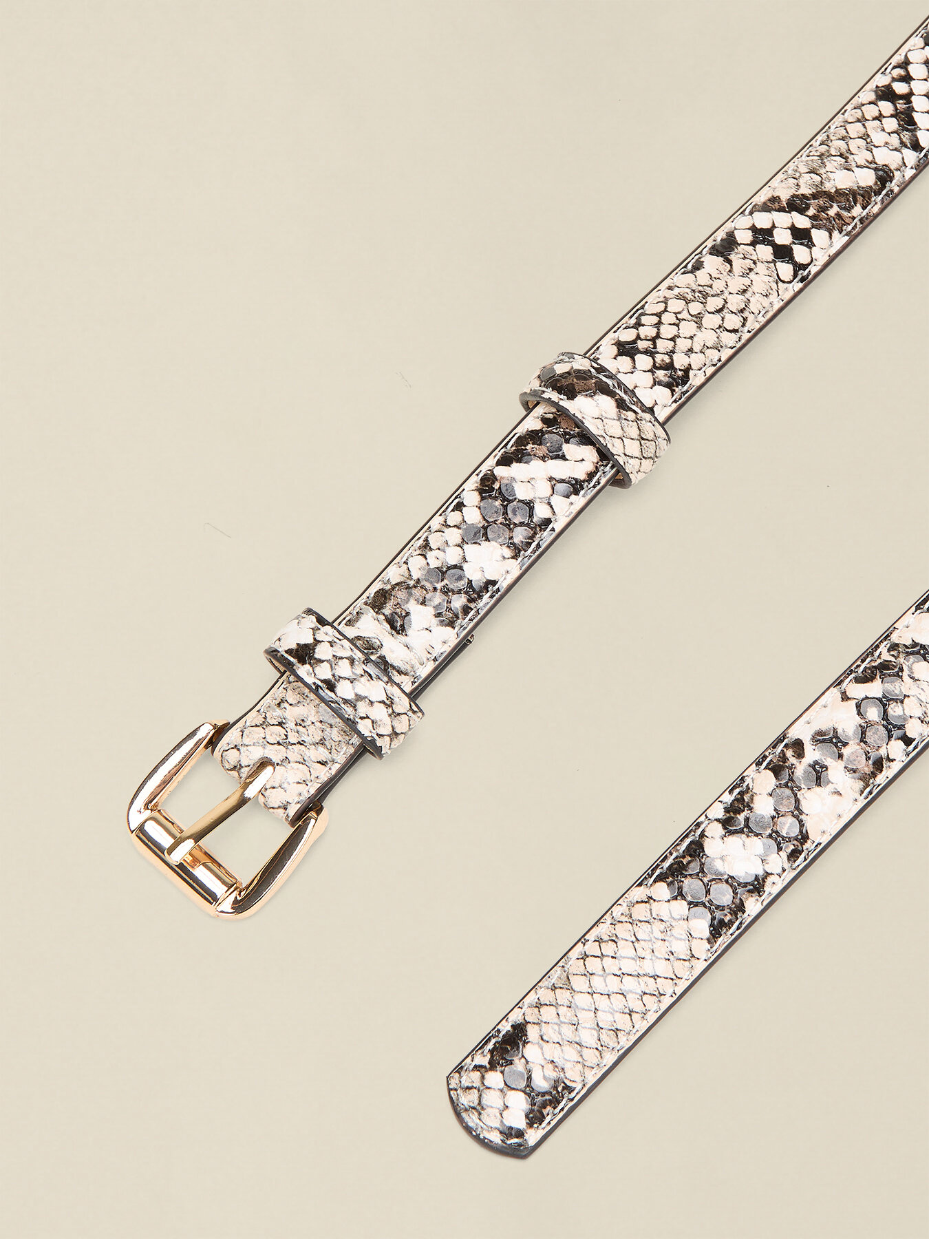 Slim reptile-effect belt image number 2