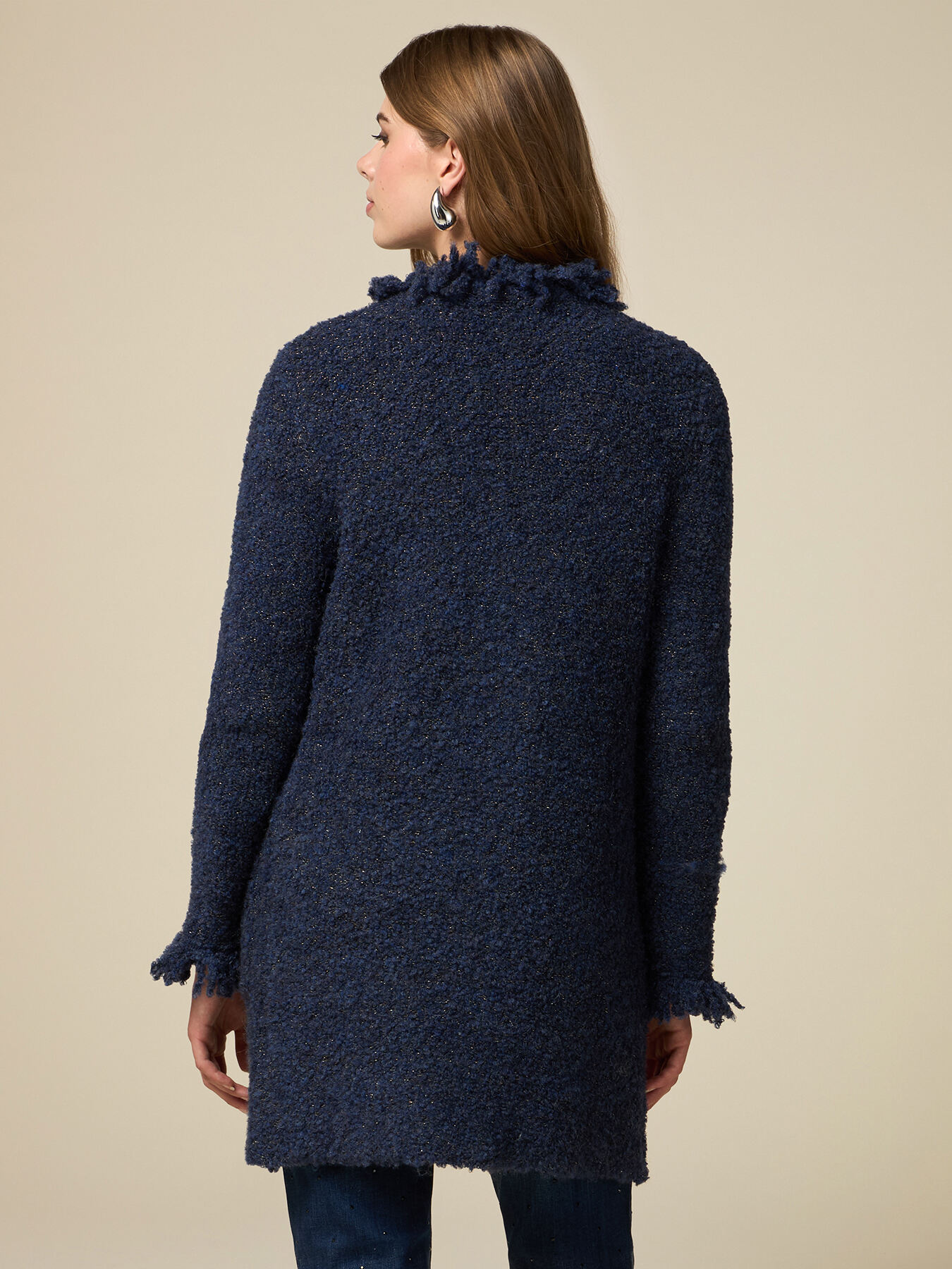 Wool blend boucl&eacute; cardigan image number 1