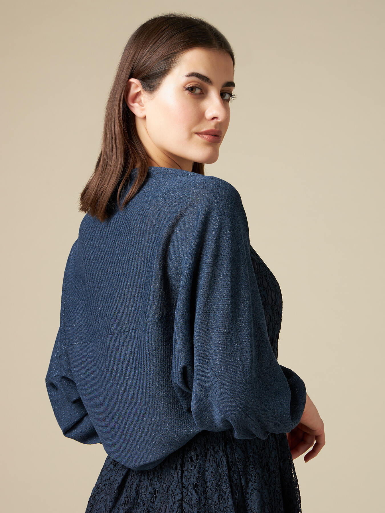 Coprispalle in filato lurex image number 0