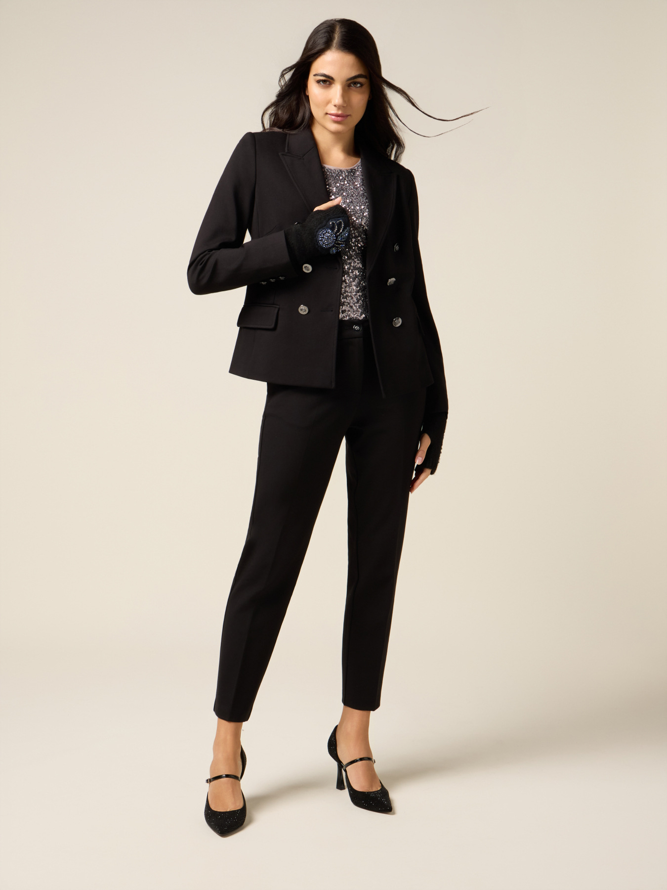 Pantaloni țigaret din punct milano image number 0