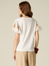 T-shirt con maniche ricamate image number 1