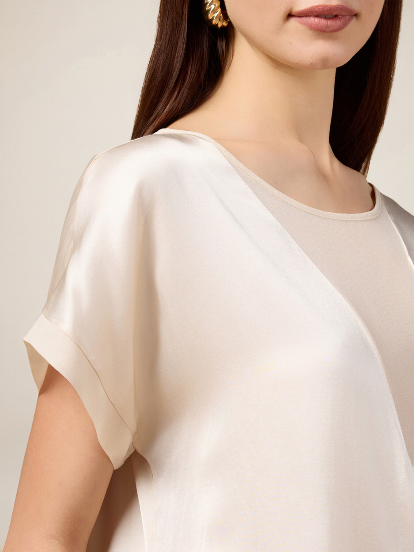 Bluse mit transparentem Einsatz image number 2