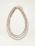 Multi-strand necklace with crystals image number 1