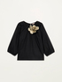 Eco-friendly cotton blouse with brooch image number 3