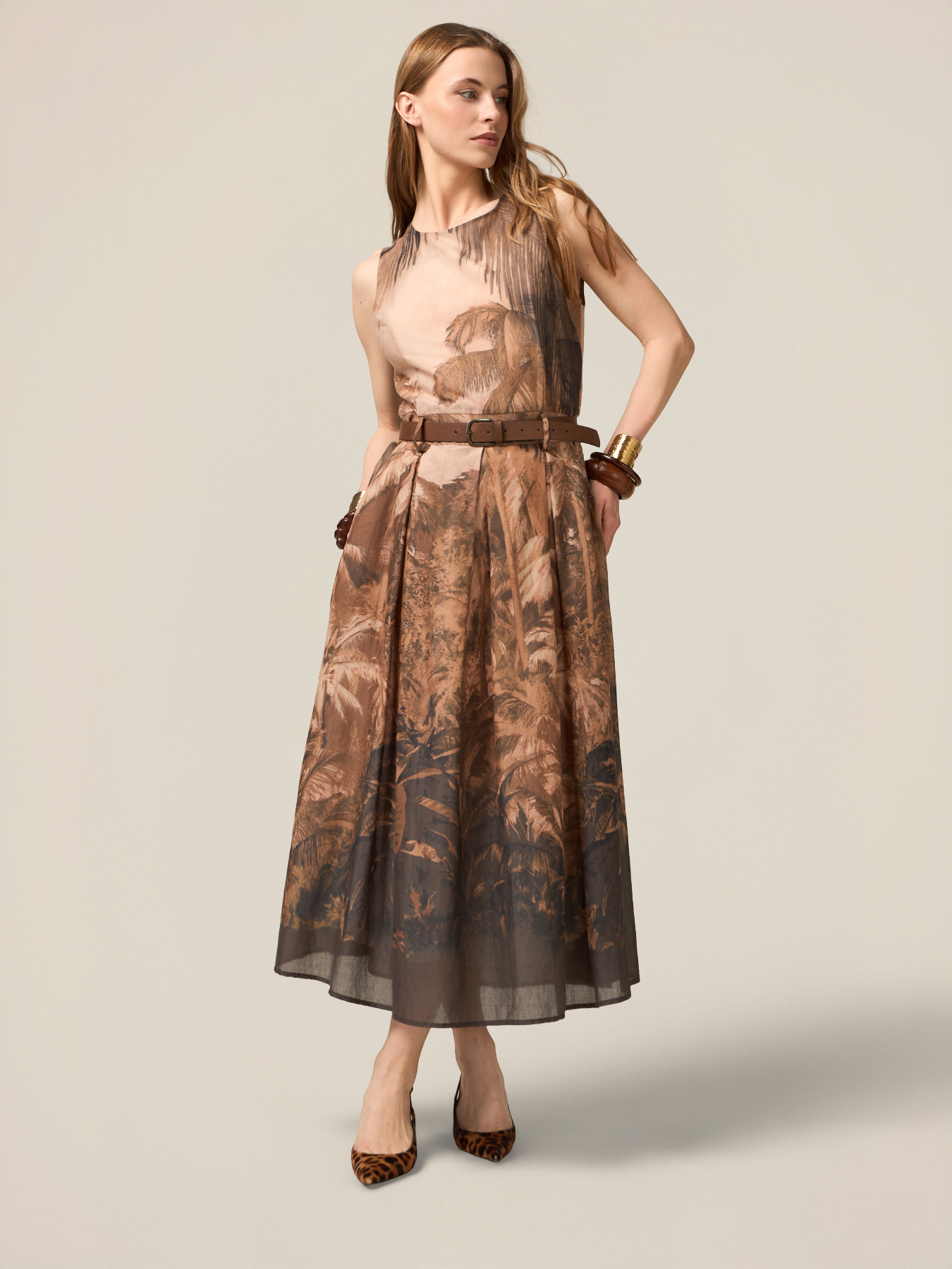 Mussola Vestitini Di Cotone Abito In Mussola Di Cotone Stampata - Main Image