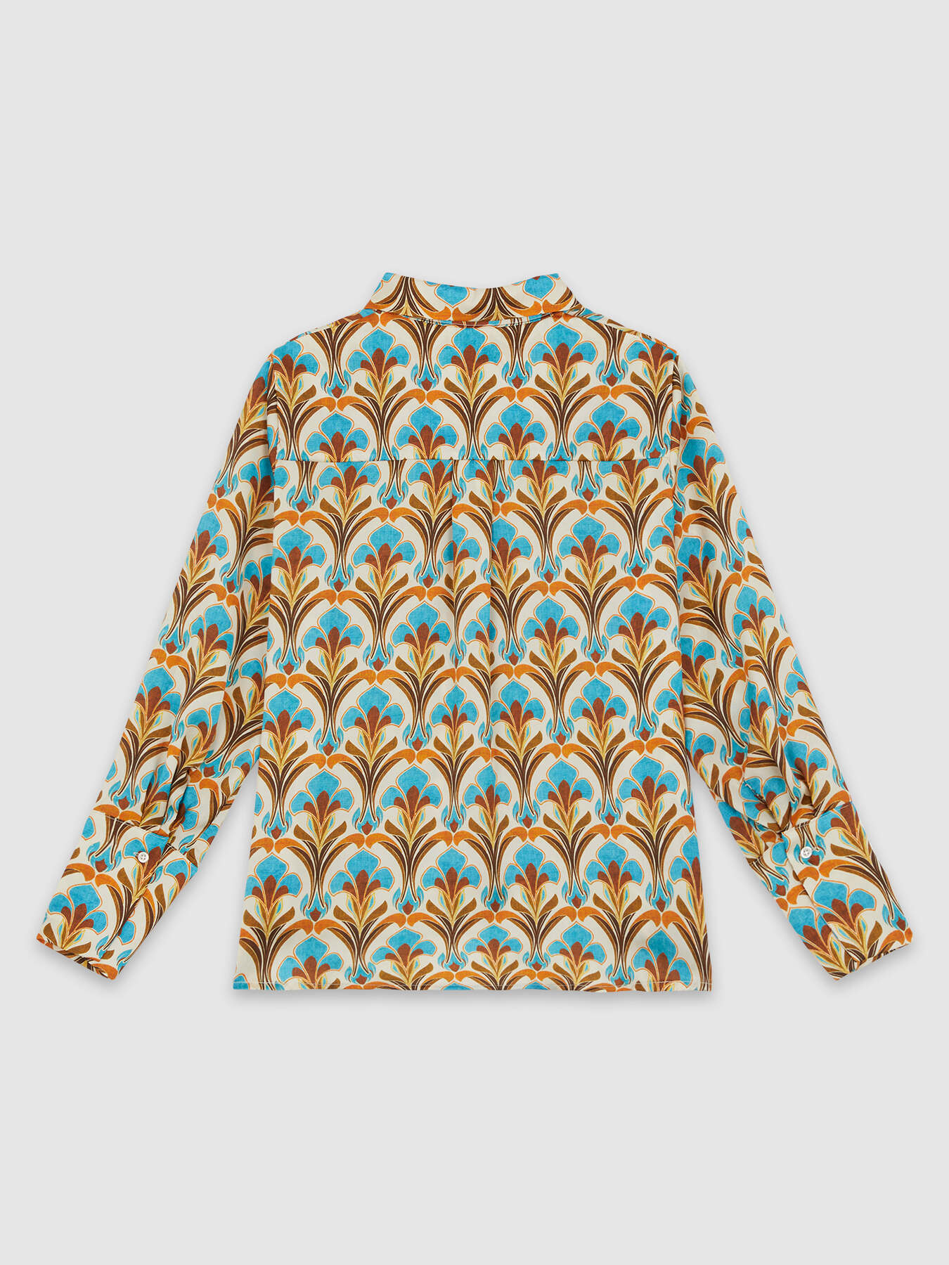 Camicia in raso fantasia image number 4