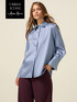 Striped satin shirt image number 0